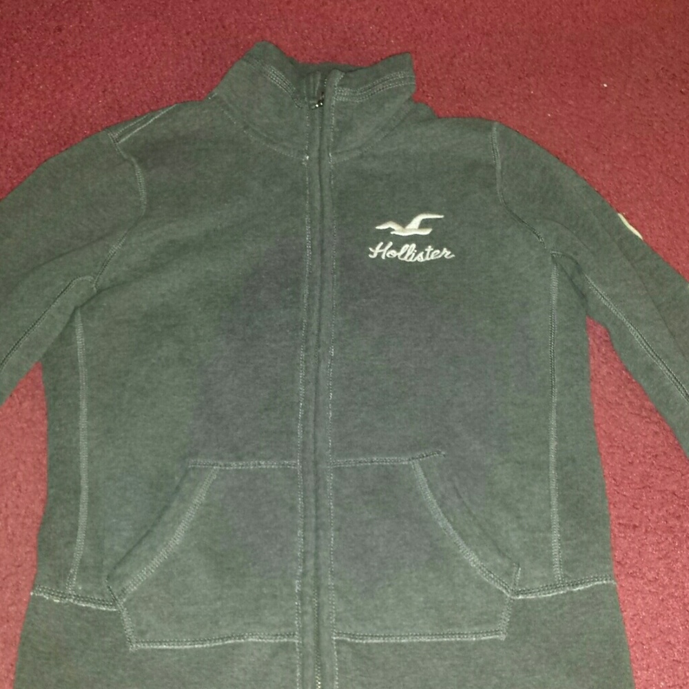 Dark Grey Hollister jacket